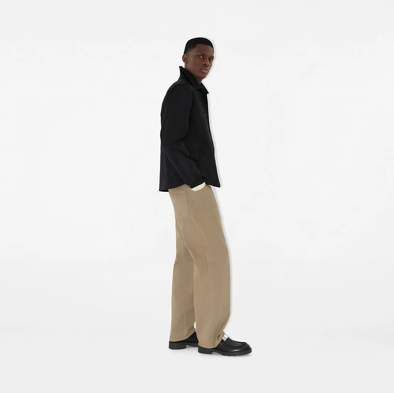 Knight Stamp Nylon Coach Jacket in Black - Men | Burberry® Official