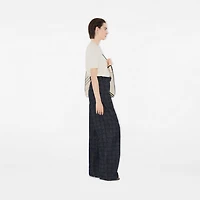 Cashmere Blend Top in Chalk - Women | Burberry® Official