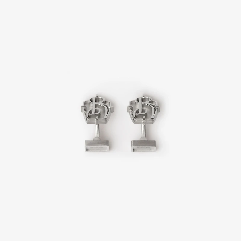 B Charm Cufflinks in Silver - Men | Burberry® Official