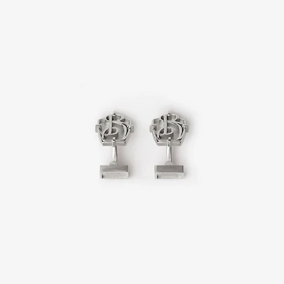 B Charm Cufflinks in Silver - Men | Burberry® Official