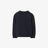 EKD Cotton Sweatshirt in Navy | Burberry® Official