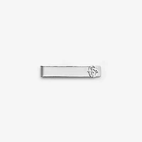 B Charm Tie Bar in Silver - Men | Burberry® Official