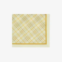 Check Cotton Scarf in Wheat | Burberry® Official