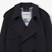 Short Lightweight Cotton Trench Coat in Silhouette blue - Men, Cotton Gabardine | Burberry® Official