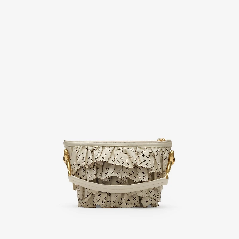 Mini Ruffle Bag in Soap beige - Women, Leather | Burberry® Official