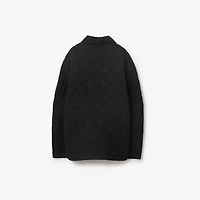 Nylon Quilted Jacket in Onyx - Men | Burberry® Official