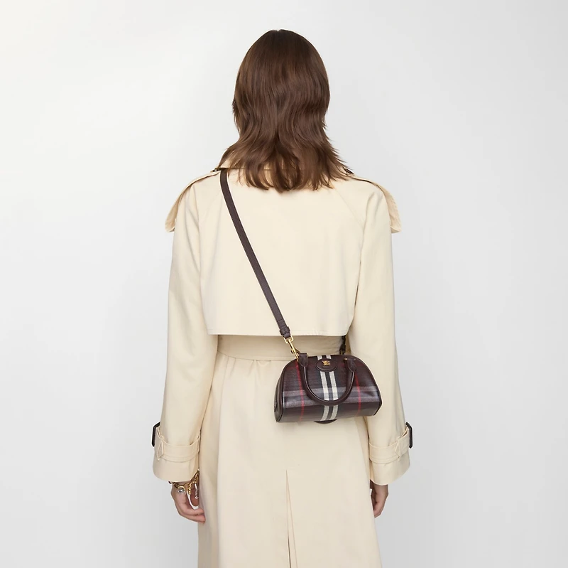 Mini Highlands Bowling Bag​ in Mahogany red - Women | Burberry® Official