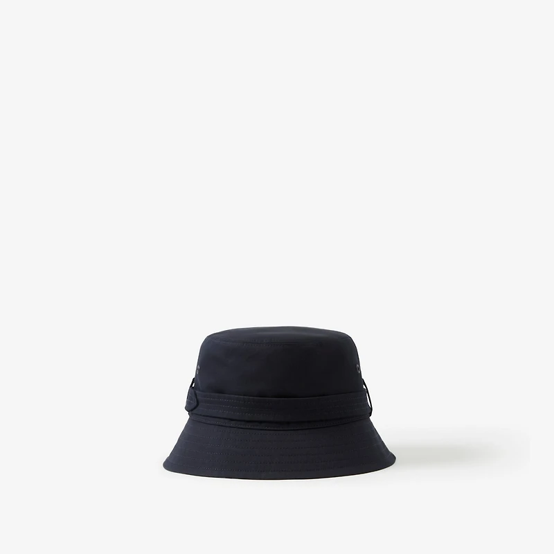 Cotton Gabardine Belted Bucket Hat in Coal blue - Men | Burberry® Official
