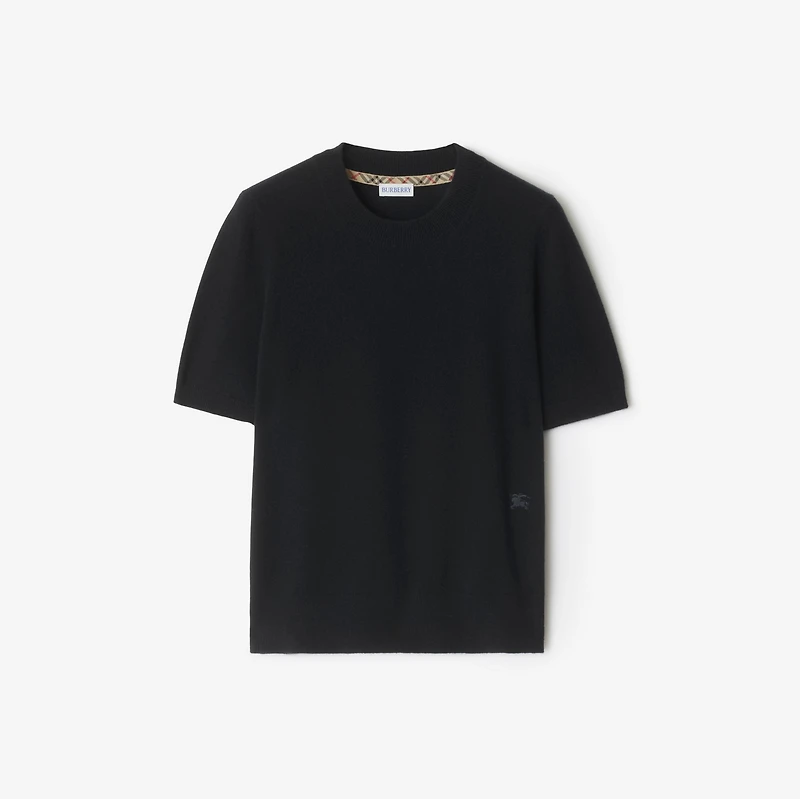 Cashmere Blend Top in Black - Women | Burberry® Official