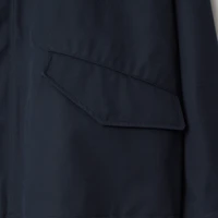 Short Bonded Gabardine Parka in Navy - Men | Burberry® Official