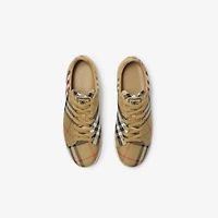 Check Set Sneakers in Sand beige - Men | Burberry® Official