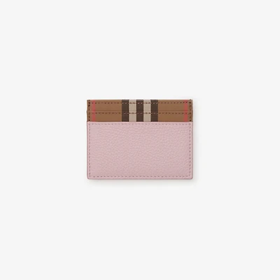 Leather Card Case in Lilac pink - Women | Burberry® Official