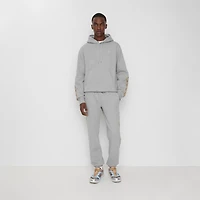 Check Trim Cotton Jogging Pants in Pale grey melange - Men | Burberry® Official
