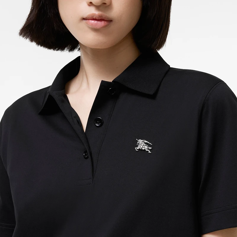 Knight Jewel Cotton T-shirt in Black - Women | Burberry® Official