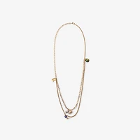 Charm Double Layer Necklace​ in Gold/multicolour - Women | Burberry® Official