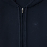 Cashmere Blend Zip Hoodie in Navy - Men | Burberry® Official