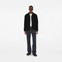 Gabardine Coach Jacket in Black - Men, Cotton | Burberry® Official