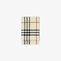 Check Cashmere Scarf in Stone | Burberry® Official