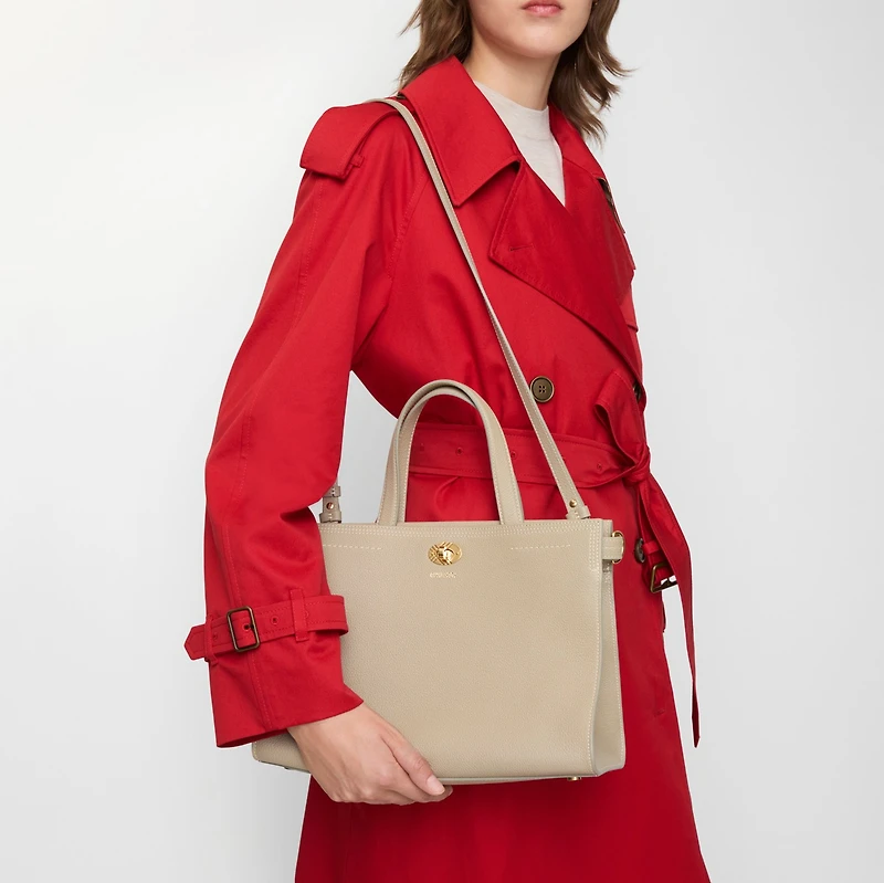 Small Cotswolds Tote in Mushroom beige - Women | Burberry® Official
