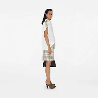 Regular Fit Cotton Shirt in Optic white - Women | Burberry® Official