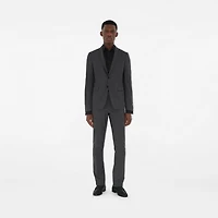 Wool Tailored Trousers in Rock grey - Men | Burberry® Official