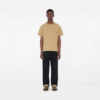 Gabardine Trousers in Navy - Men, Cotton | Burberry® Official