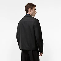 Wool Bloomsbury Track Jacket in Iron grey - Men | Burberry® Official