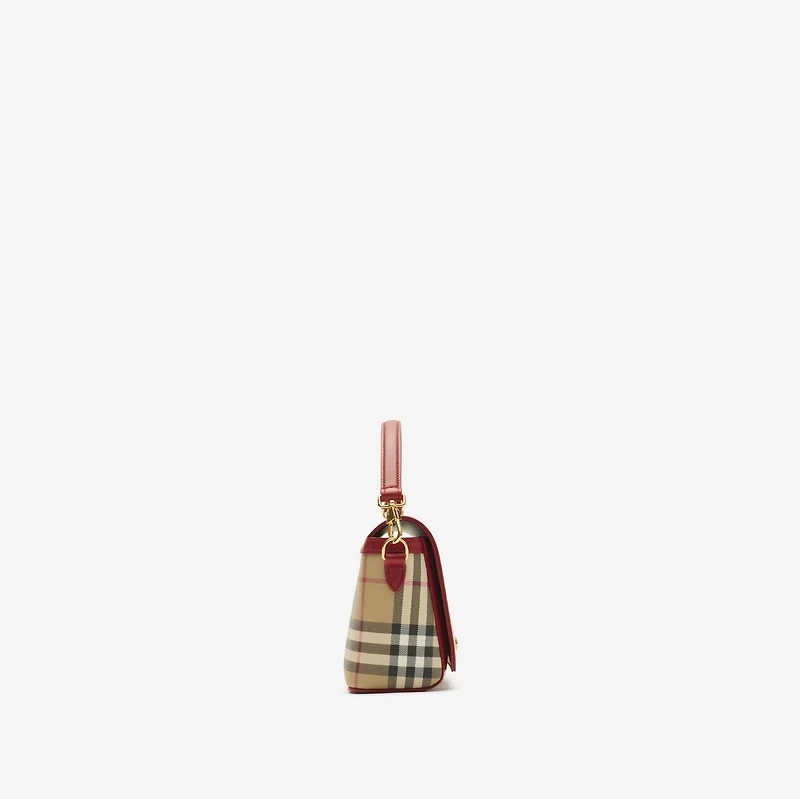 Top Handle Note Bag in Archive beige/ruby red - Women | Burberry® Official