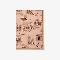 London Landmarks Wool Silk Scarf in Sepia | Burberry® Official