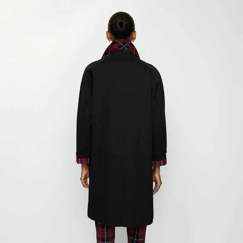 Mid-length Gabardine Camden Car Coat in Black - Women | Burberry® Official