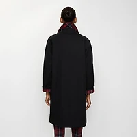 Mid-length Gabardine Camden Car Coat in Black - Women | Burberry® Official
