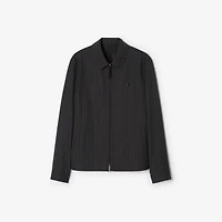 Wool Bloomsbury Track Jacket in Iron grey - Men | Burberry® Official