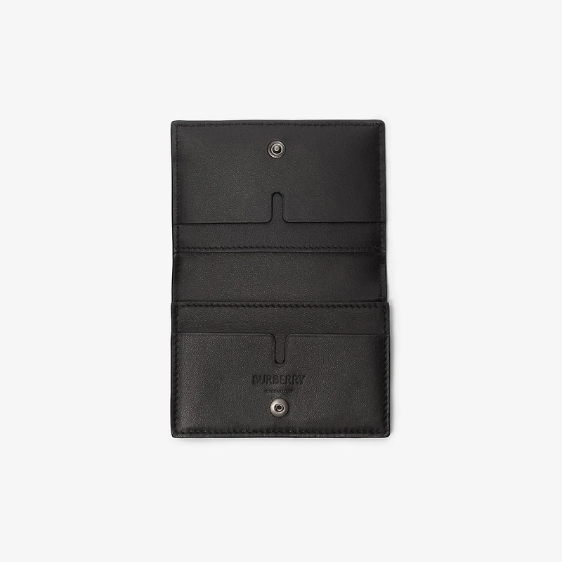 City Check Bifold Card Case in Iron grey - Men, Cotton, Technical | Burberry® Official