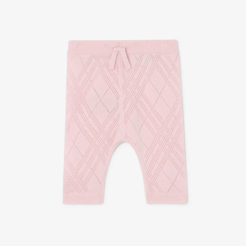 Check Cashmere Two-piece Set in Archive pink - Children | Burberry® Official