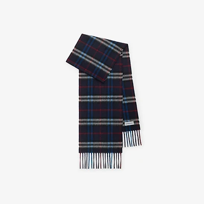 Check Cashmere Scarf in Storm - Children | Burberry® Official