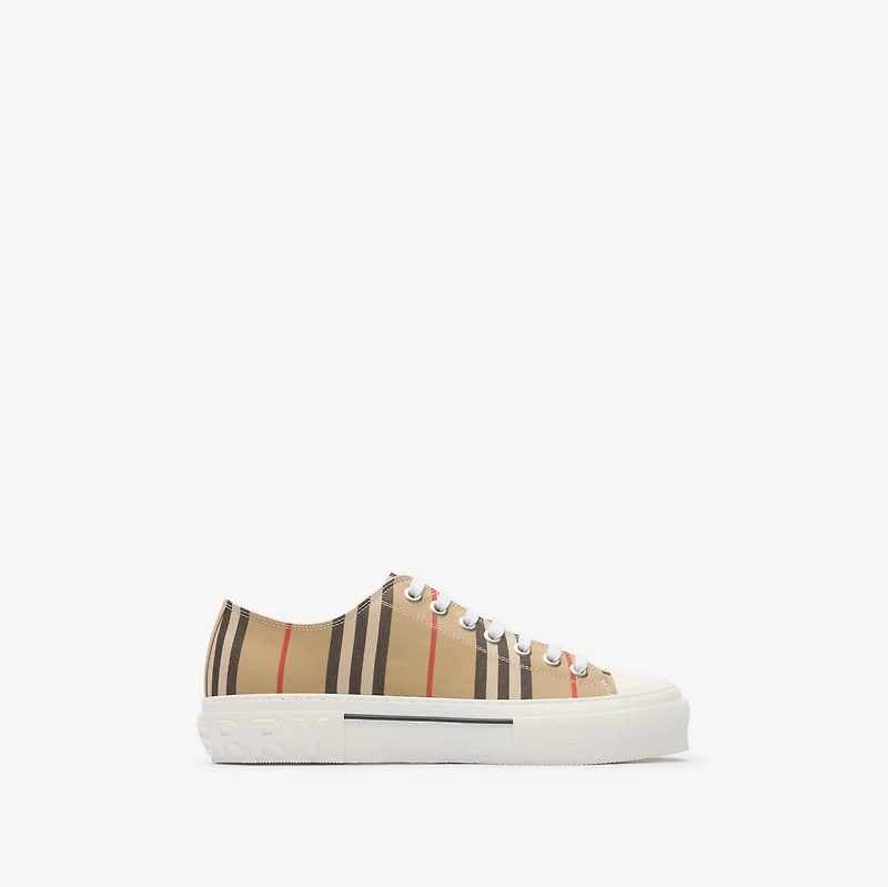 Icon Stripe Sneakers in Archive beige - Men | Burberry® Official