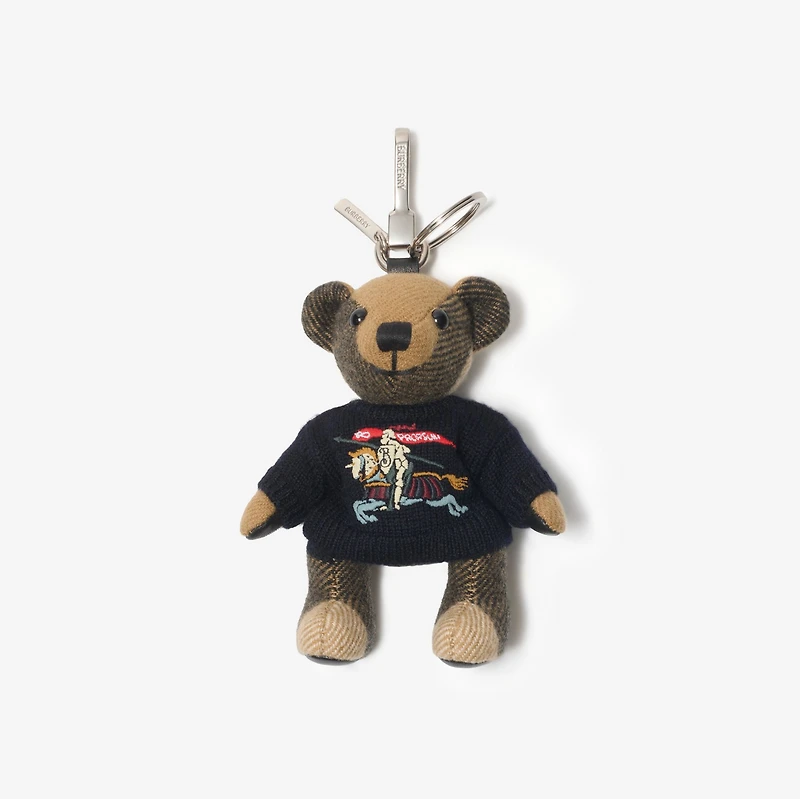 Thomas Bear Charm in British blue - Men | Burberry® Official