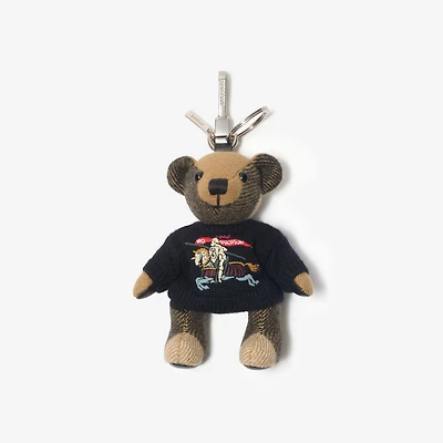 Thomas Bear Charm in British blue - Men | Burberry® Official
