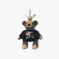 Thomas Bear Charm in British blue - Men | Burberry® Official