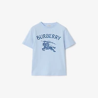 EKD Stretch Cotton T-shirt in Ice blue | Burberry® Official