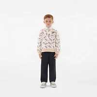 Cotton Blend Trousers in Storm | Burberry® Official