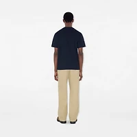 Knight Stamp Cotton T-shirt in Navy - Men | Burberry® Official