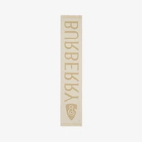 Logo Wool Scarf in Sand | Burberry® Official