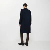 Long Camden Heritage Car Coat in Coal blue - Men, Cotton Gabardine | Burberry® Official