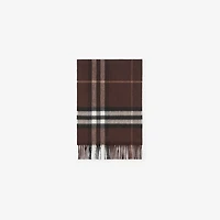Check Cashmere Scarf in Treacle | Burberry® Official