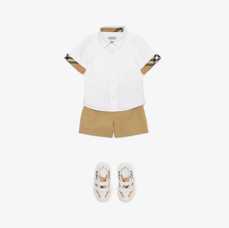 Cotton Poplin Shirt in White | Burberry® Official