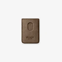 Pop Check Magnetic Card Case in Sand beige - Men | Burberry® Official