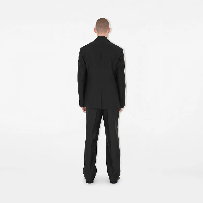 Wool Tailored Jacket in Onyx - Men | Burberry® Official