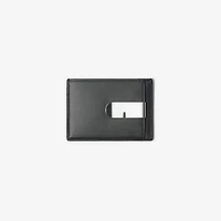 Check Clip Card Case in Post red - Men | Burberry® Official