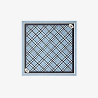 Check Silk Scarf in Bank | Burberry® Official